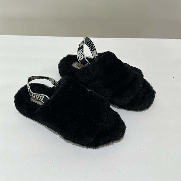 UGG Fluff Yeah Slides Shearling Mules Winter College Fall - Picture 1 of 7